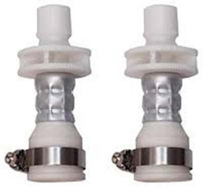 Pooja Trendz Rubber Adapter Connector for Top Load Washing Machine White-2 Pcs. Washing Machine Inlet Hose
