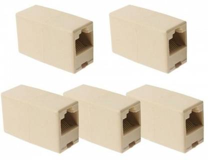 RIVER FOX RJ45 CAT 5e Lan Cable Joiner Extender Plug Network WIRELESS Wire Connector