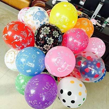 shribalaji Printed Designer Balloons for Birthday Decoration,Anniversary,Wedding Engagement Party Balloon