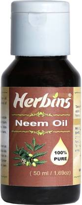 Herbins 100% pure cold pressed neem oil for mosquito repellent, skin care