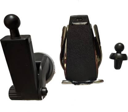 RR OVERSEAS S5 2in1 Wireless Charger Qi 10W 7.5W Car Mount,Windshield Dashboard Air Charging Pad