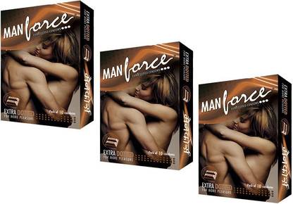 MANFORCE Extra Dotted Chocolate Flavoured Condom