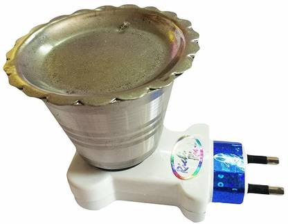 NP Electric Kapoor Dani Steel Dhoop Dani Incense Burner for Puja & Staying Healthy Keeping Away Mosquitoes Steel Table Diya