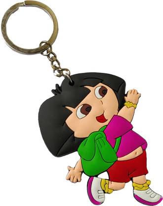 AVI Rubber Dora Running With Schoolbag Key Chain