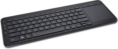 MICROSOFT All-In-One Media Keyboard (N9Z-00001) Bluetooth, Wireless Handheld Multi-device Keyboard Compatible with Desktop, Laptop, Mac