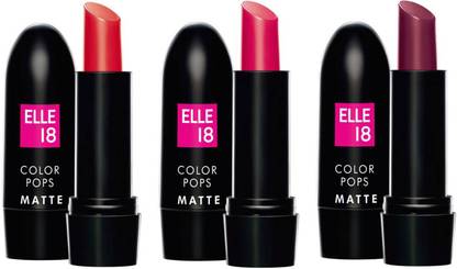 ELLE 18 Color Pops Matte Selfie Red, Deep Pink & Berry Dance