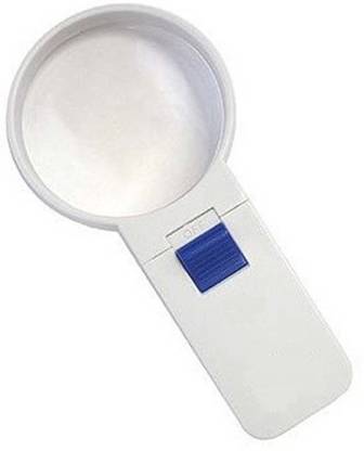 Schrodinger 90031 Handheld Magnifier Lens Glass With Built-in Illuminated LED Light 3X Magnifying Lens Glass with LED light not rechargeable