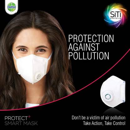 Dettol SiTi Shield Protect Plus N95 Anti Pollution Smart (Medium)