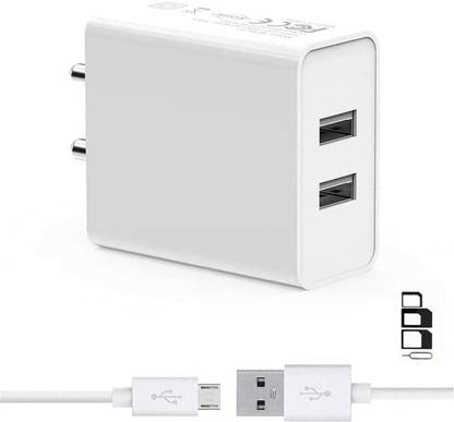UrCart Wall Charger Accessory Combo for Yu Yunicorn, Yu Yureka Note, Yu Yureka Plus, Yu Yuphoria, Yu Yureka S, Yu Yunique, Yu Yunique Plus, Yu Yureka Dual Port Charger Original Adapter Like Wall Charger, Mobile Power Adapter, Fast Charger, Android Smartphone Charger, Battery Charger, High Speed Travel Charger With 1 Meter Micro USB Cable Charging Cable Data Cable