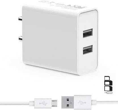 UrCart Wall Charger Accessory Combo for Nokia XL, Nokia Lumia 1320, Nokia Lumia 520, Nokia Lumia 920, Nokia Lumia 625, Nokia Asha 502, Nokia X, Nokia Lumia 630, Nokia Lumia 720, Nokia Lumia 930, Nokia Lumia 525, Nokia Asha 308, Nokia Lumia 820, Nokia Lumia 530 Dual SIM, Nokia Asha 501 Dual SIM, Nokia Lumia 510, Nokia X Plus, Nokia Lumia 710, Nokia Lumia 630 Dual Dual Port Charger Original Adapter Like Wall Charger, Mobile Power Adapter, Fast Charger, Android Smartphone Charger, Battery Charger, High Speed Travel Charger With 1 Meter Micro USB Cable Charging Cable Data Cable