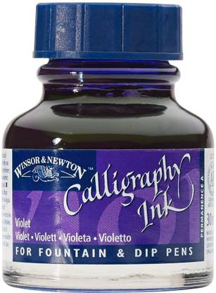 Winsor & Newton Calligraphy Ink - Bottle of 30 ML - Violet (688)