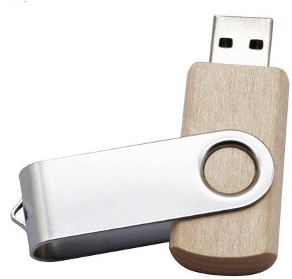 Wefuse Pendrive Twister Wood USB flash drive 4GB 4 GB Pen Drive Compatible with Laptop, Audio Player, Desktop Computer, Television USB 2.0 Wood Case