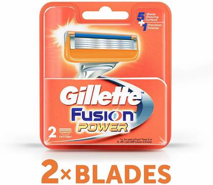 Gillette Fusion Power shaving Razor Blades - 2s Pack (Cartridge)