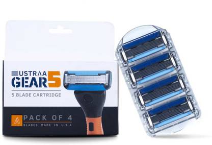 USTRAA Gear 5 Blade Cartridge with Double Coated Edge