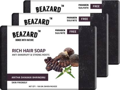Beazard Aritha Shikakai with Bhringraj Hair Wash Soap
