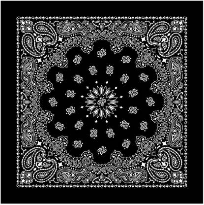 Bismaadh 100% Cotton ["Black"] Handkerchief