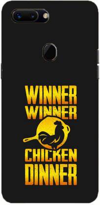 NDCOM Back Cover for Oppo R15 Pro Winner Winner Chicken Dinner PUBG Game Quote Printed