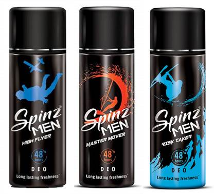 Spinz Master Mover, Risk Taker and High Flyer Body Spray  -  For Men
