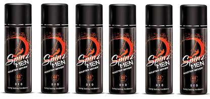 Spinz Master Mover Deodorant Body Spray for Men, 150ML Each (Pack of 6) Body Spray  -  For Men