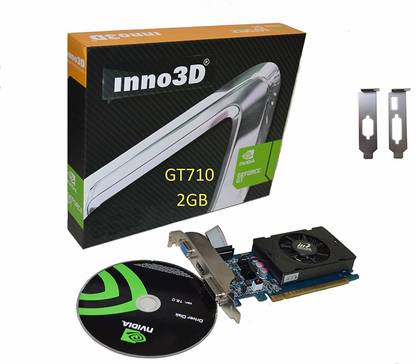 Inno3D GT710 2GB PCI Express Graphic Card DDR3 2 GB NVIDIA Chipset 64 bit 612 MHz Graphics Card
