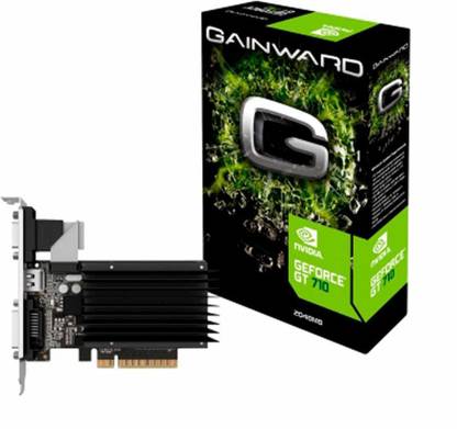 Gainward GT 710 2GB SilentFX DDR3 Graphics Card GDDR3 8 GB NVIDIA Chipset 64 bit 589 MHz Graphics Card