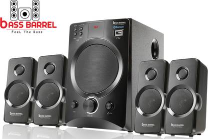 Bass Barrel BB-22 Bluetooth Multimedia Home Theater Speaker System with Mic, FM, USB/Pendrive, AUX Support Bluetooth Home Theatre