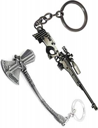 MASHKI Sniper with Marvel Axe Key Chain Key Chain