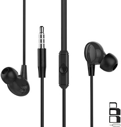 ShopMagics Headphone Accessory Combo for Micromax Bolt A37, Micromax Bolt A46, Micromax Canvas XL A119, Micromax X247, Micromax X501, Micromax X086, Micromax Bolt A58, Micromax X085, Micromax X279i, Micromax Bolt A67, Micromax X328, Micromax A92 Canvas Lite, Micromax GC333, Micromax X287 Bolt, Micromax GC222, Micromax Ninja A27, Micromax A68 Smarty 4.0, Micromax Canvas 2 A110 Earphones Original Like Headsets In-Ear Headphones Wired Stereo Bass Head Earbuds Hands-free With Mic, 3.5mm Jack