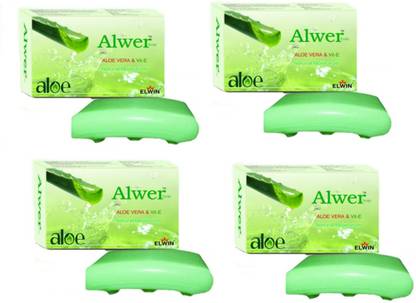 Elwin Alwer Aloe Vera & Vit-E Natural Moisturizer Soap