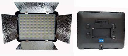 Simpex 400 Professional LED Video Light Dual Colour White and Warm White with F550 Battery and Charger 0 lx Camera LED Light