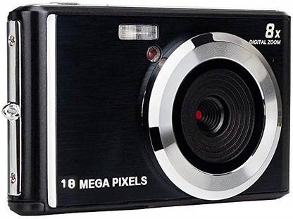 Yumato 18MP Digital Camera With 3 Inch Screen | Flash Light | 8X Optical Zoom Lense | Portrait Mode Packaging with Camera Case,32Gb Memory Card & Wrist Strap f=7.45mm F=3.0 Point & Shoot Camera