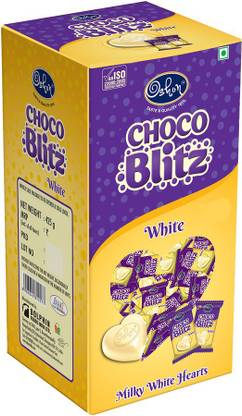 Oshon Choco Blitz Hearts White Fudges