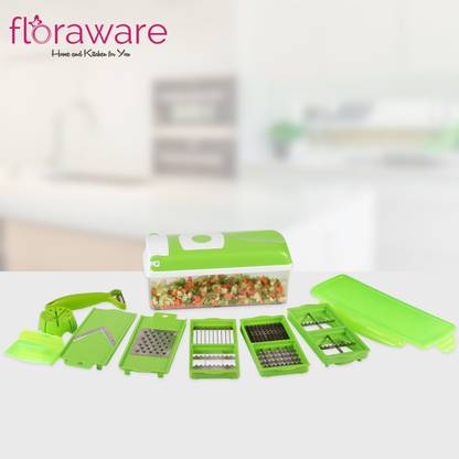 Floraware Vegetable Cutter Slicer Dicer, 12-Piece Vegetable Chopper
