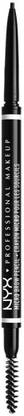 NYX PROFESSIONAL MAKEUP Micro Eyebrow Pencil, Black, 0.09 g
