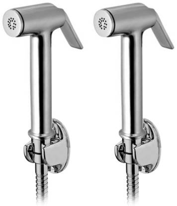 DRIZZLE Solo Health Faucet With 1 Meter Flexible Tube And Wall Hook - Bathroom Health Faucet Set For Toilet And Sink Spray - Set of 2 Faucet Set