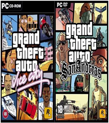 Gta Vice City and Gta SanAndreas COMBO of Two Game (Regular)