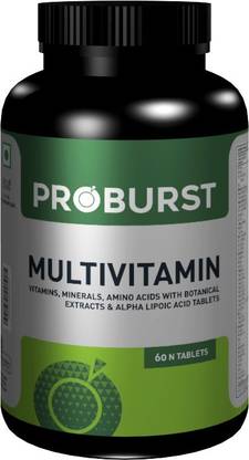 PROBURST Multivitamin Tablets , Unflavored 60 Tablets EAA (Essential Amino Acids)