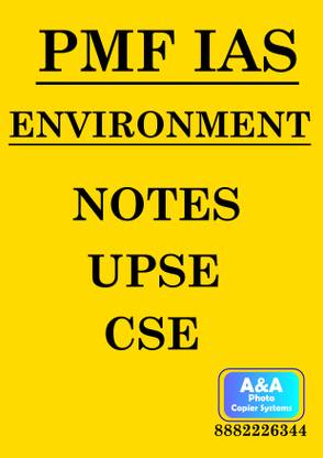 Pmf Ias - Environment - Notes For Ias /upsc
