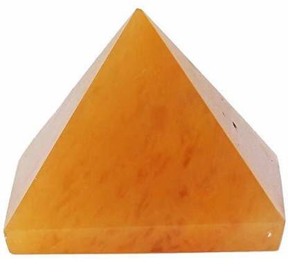 ReBuy Yellow Aventurine Pyramid for Creativity, Business, Stability, Power Decorative Showpiece  -  3.5 cm