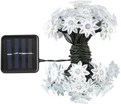 HARDOLL 30 led 6M Sun powered lotus shaped Decoration Auto ON/OFF String serial Light Smart Bulb