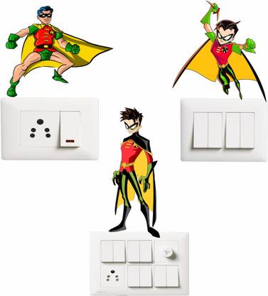 Decoration Stickers 6 cm Superman Self Adhesive Sticker