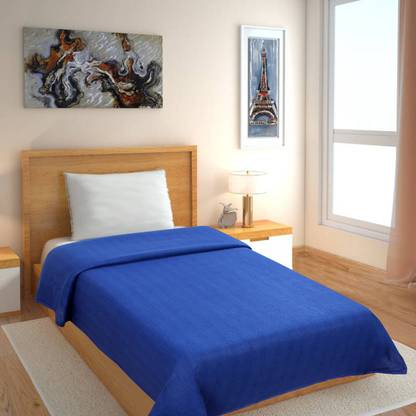 Flipkart SmartBuy Solid Double Fleece Blanket for  AC Room