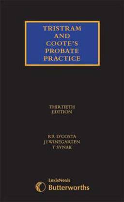 Tristram and Coote's Probate Practice