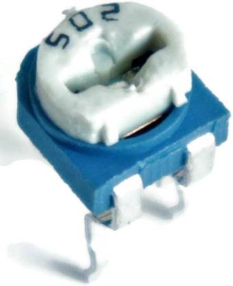 Electronic Spices White Blue 5K ohm Variable Resistor 502 Potentiometer For Breadboard (5psc) Electronic Components Electronic Hobby Kit