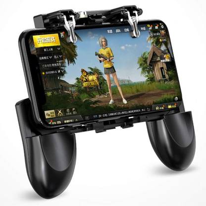 BUY SURETY New collection W10 Game Controller PUBG Mobile Gamepad Trigger Control Cell Phone Game Pad Controller L1R1 Gaming Shooter for Phone Android Joystick  Gaming Accessory Kit
