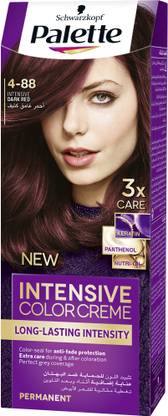 Schwarzkopf Palette Color Cream Long Lasting Intensity 4-88 Intensive Dark Red , Dark Red