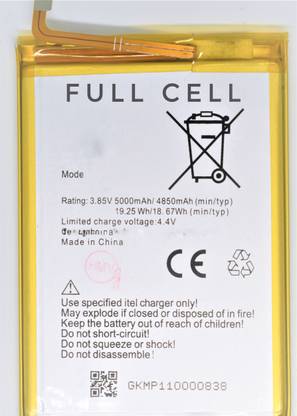 FULL CELL Mobile Battery For  itel P32 / P33 plus BL-38AI