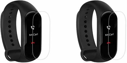 KHR Screen Guard for (Pack of 2) Mi Band 4 Screen Protector Guard With Installation Kit Shock Proof 9H Hardness All Side Protective