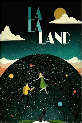 Impression Wall 30 cm LaLa Land Poster Without Frame 12 X 18 inch Self Adhesive Sticker