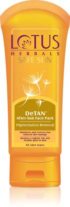 LOTUS HERBALS HERBALS SAFE SUN DeTAN After-Sun Face Pack